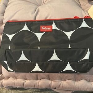 Thirty-One Black and White Circle Pattern Pouch